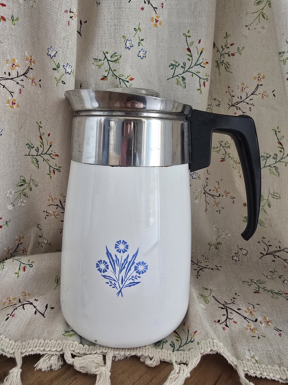 CorningWare Cornflower 6 Cup Percolator